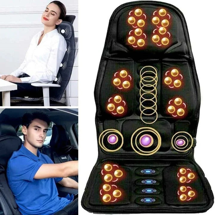 8 Mode Massage Chair Pad with Heated Back Neck Cushion | Premium
