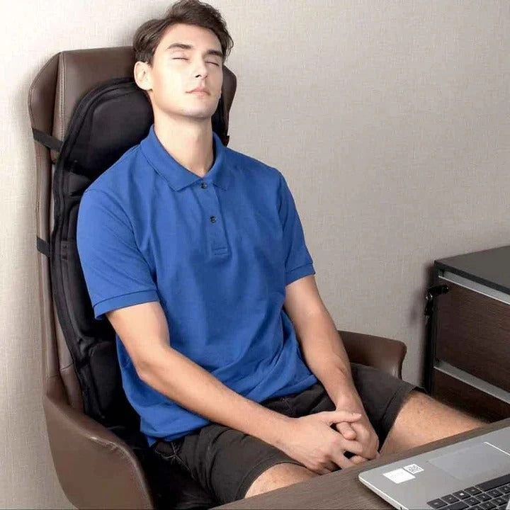 8 Mode Massage Chair Pad with Heated Back Neck Cushion | Premium
